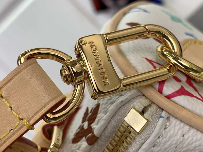 村上隆 ルイヴィトン LV × TM ナノ・スピーディ マルチカラー M13391 モノグラム ゴールド金具 ルイヴィトン 村上隆 京都 - 画像 (4)