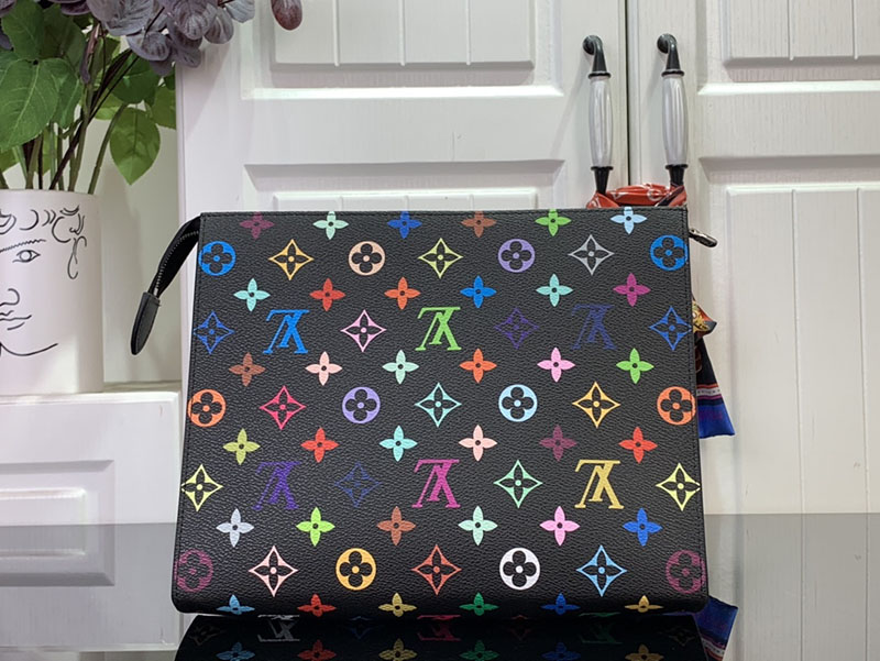 村上隆 ルイヴィトン LV x TM Toiletry Pouch マルチカラー M13746 モノグラム ゴールド金具 ルイヴィトン 村上隆 メンズ - 画像 (8)