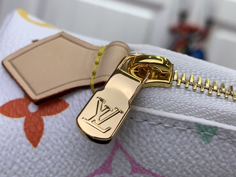 村上隆 ルイヴィトン LV × TM ポシェット・コスメティック PM マルチカラー M13744 モノグラム ゴールド金具 ルイヴィトン 村上隆 昔 - 画像 (6)
