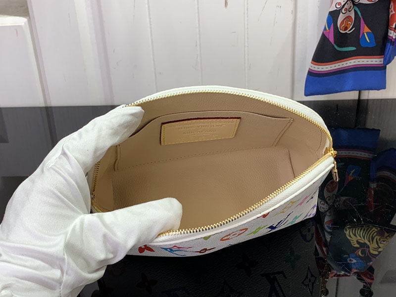 村上隆 ルイヴィトン LV × TM ポシェット・コスメティック PM マルチカラー M13744 モノグラム ゴールド金具 ルイヴィトン 村上隆 昔 - 画像 (3)