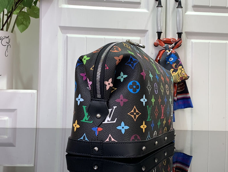 村上隆 ルイヴィトン LV × TM ポシェット・コスメティック GM マルチカラー 2517747 モノグラム ゴールド金具 ルイヴィトン ポーチ メンズ - 画像 (9)