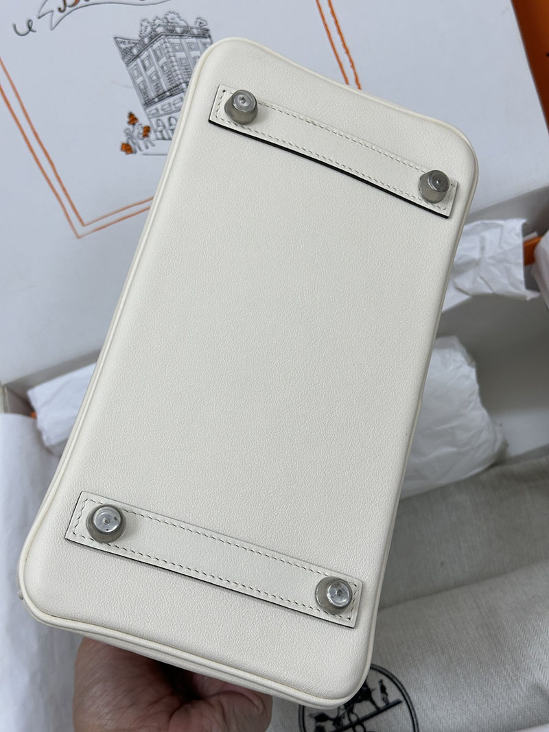 人気色 H品 エルメス バーキン25 カラーマティック ナタ×キュイーブル スイフト シルバー金具 2517789 バーキン カラーマティック 定価 - 画像 (6)