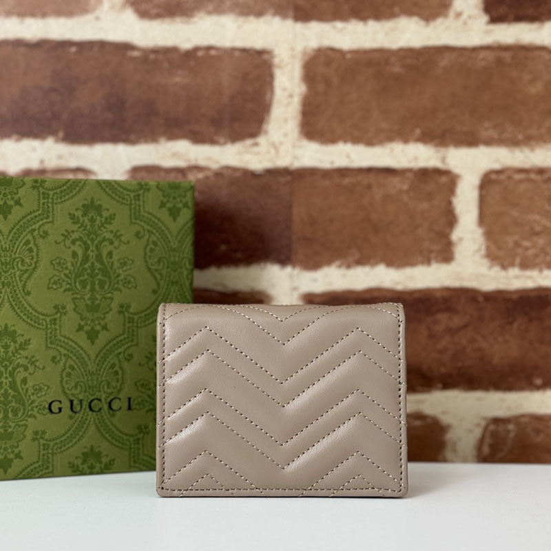 グッチ ダブルG カードケース (コイン&紙幣入れ付き) 466492 DTDHD 1523 トープ GUCCI グッチ ダブルgウォレット 使い勝手 - 画像 (4)