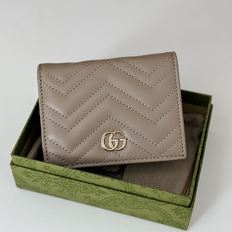 グッチ ダブルG カードケース (コイン&紙幣入れ付き) 466492 DTDHD 1523 トープ GUCCI グッチ ダブルgウォレット 使い勝手 - 画像 (3)