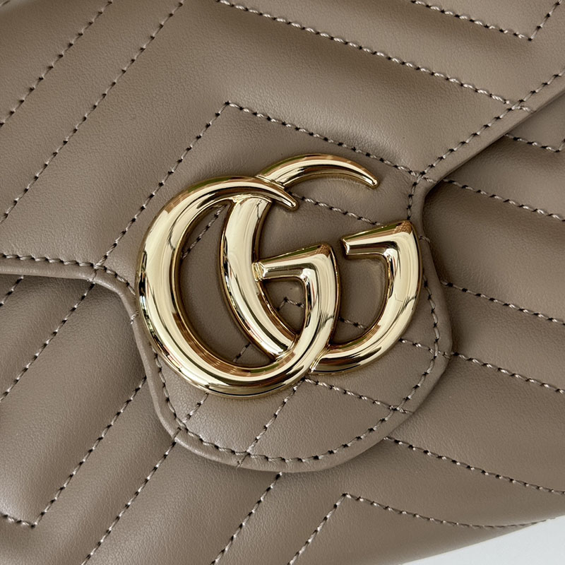 グッチ GGマーモント スーパーミニバッグ 474575 DTD1T 1523 トープ GUCCI グッチ ミニバッグ 人気 - 画像 (4)