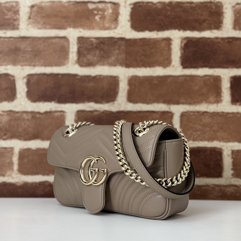 グッチ バッグ 人気 GUCCI GGマーモント ミニ ショルダーバッグ 446744 AAER0 1523 トープ グッチ ミニバッグ 人気 - 画像 (9)