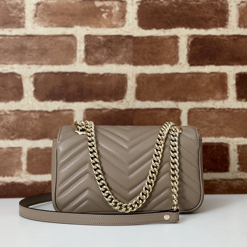 グッチ バッグ 人気 GUCCI GGマーモント ミニ ショルダーバッグ 446744 AAER0 1523 トープ グッチ ミニバッグ 人気 - 画像 (8)