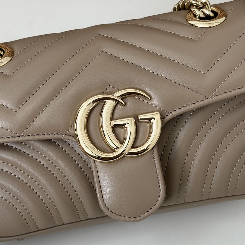 グッチ バッグ 人気 GUCCI GGマーモント ミニ ショルダーバッグ 446744 AAER0 1523 トープ グッチ ミニバッグ 人気 - 画像 (5)