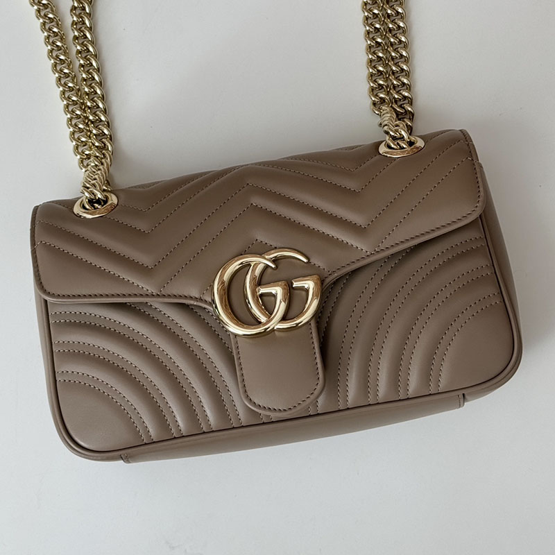 グッチ バッグ 人気 GUCCI GGマーモント スモール ショルダーバッグ 443497 AAER0 1523 トープ グッチ ミニバッグ 人気 - 画像 (6)