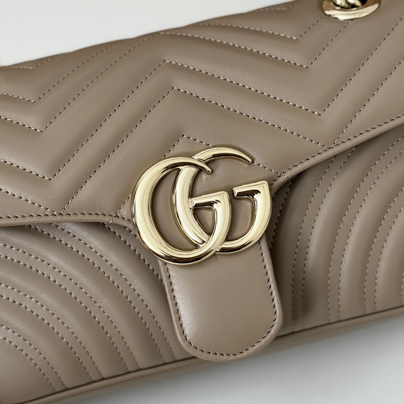 グッチ バッグ 人気 GUCCI GGマーモント スモール ショルダーバッグ 443497 AAER0 1523 トープ グッチ ミニバッグ 人気 - 画像 (5)