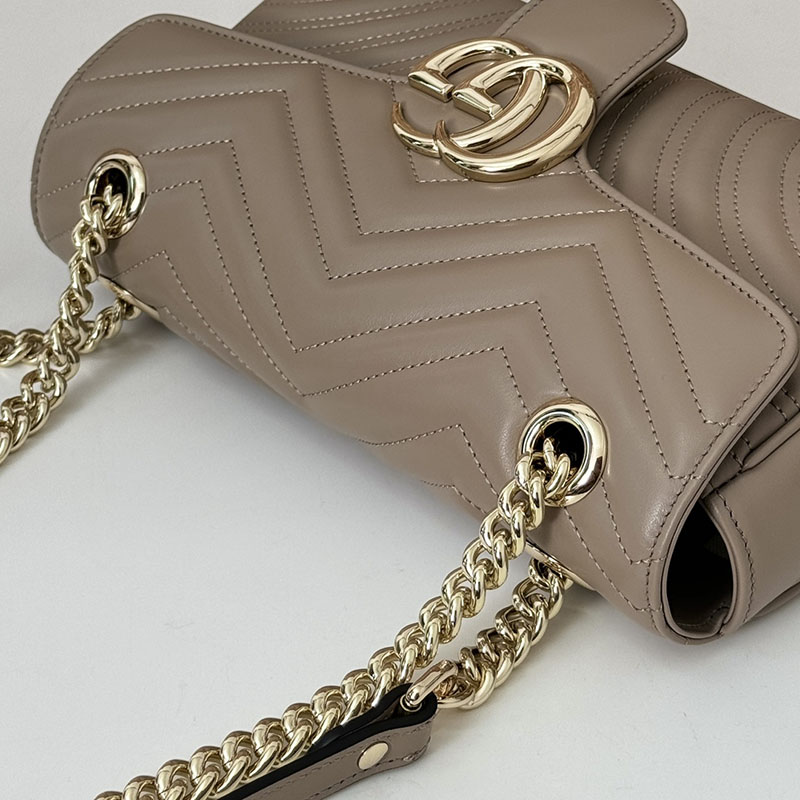 グッチ バッグ 人気 GUCCI GGマーモント スモール ショルダーバッグ 443497 AAER0 1523 トープ グッチ ミニバッグ 人気 - 画像 (4)