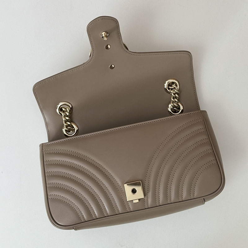 グッチ バッグ 人気 GUCCI GGマーモント スモール ショルダーバッグ 443497 AAER0 1523 トープ グッチ ミニバッグ 人気 - 画像 (3)