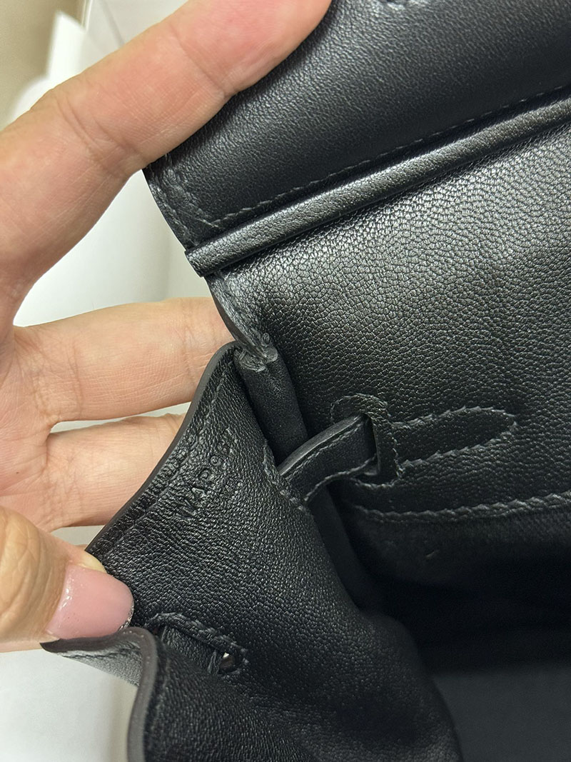 人気色 H品 エルメス バーキン25 カーゴ 黒 ブラック トワルゴエラン×スイフト シルバー金具 2517803 バーキンカーゴ 定価 - 画像 (2)