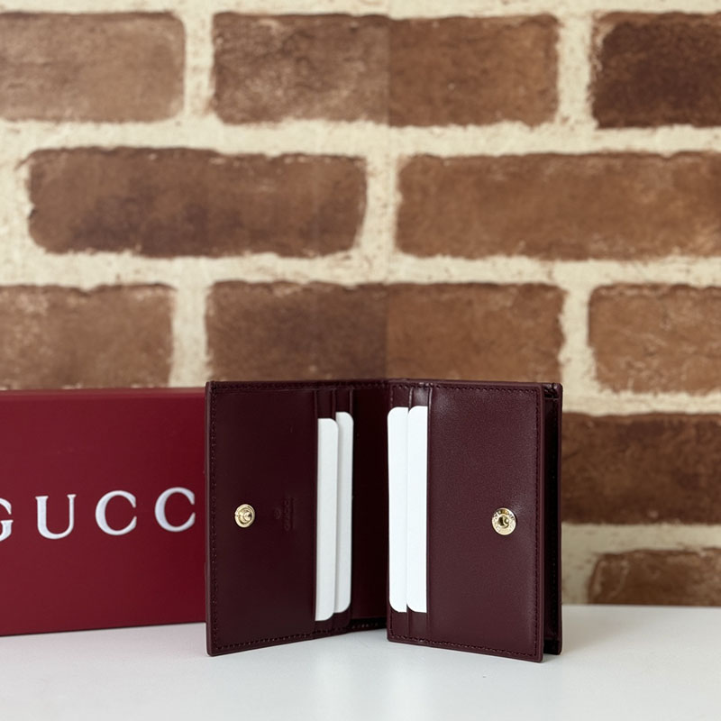 グッチ オウル(ふくろう) ディテール付き GG ミニウォレット 818767 FAEC3 8570 ベージュ&ダークブラウン GUCCI グッチ 財布 二つ折り 使いやすい - 画像 (2)