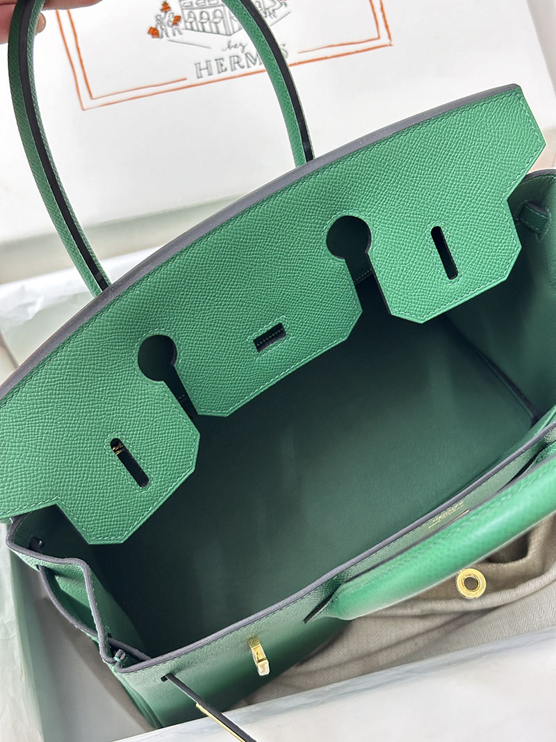人気色 H品 エルメス バーキン30 ヴェールヴェルティゴ ヴォーエプソン ゴールド金具 2517808 バーキン 値段 新品 - 画像 (2)