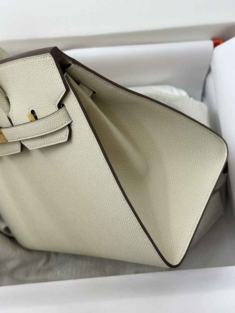 人気色 H品 エルメス バーキン25 セリエ クレ ヴォーエプソン ゴールド金具 2517809 エルメス バーキン 購入方法 - 画像 (7)