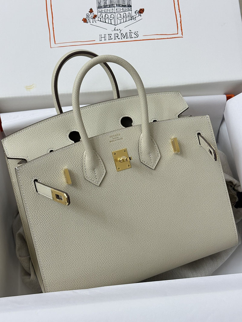 人気色 H品 エルメス バーキン25 セリエ クレ ヴォーエプソン ゴールド金具 2517809 エルメス バーキン 購入方法 - 画像 (5)