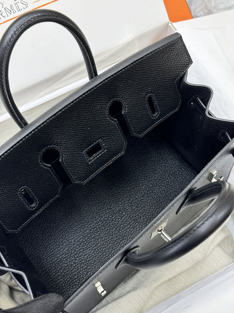 人気色 H品 エルメス バーキン25 セリエ 黒 ブラック ヴォーエプソン シルバー金具 2517811 エルメスバーキン25 セリエ - 画像 (3)