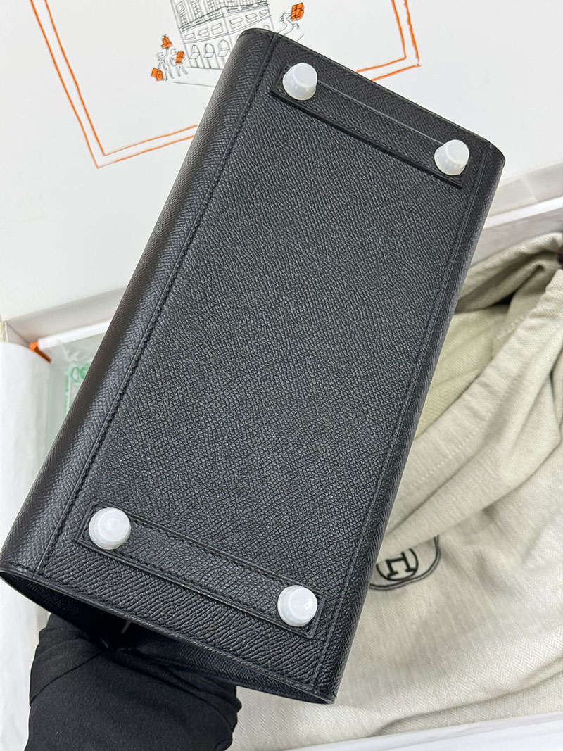 人気色 H品 エルメス バーキン25 セリエ 黒 ブラック ヴォーエプソン シルバー金具 2517811 エルメスバーキン25 セリエ - 画像 (7)