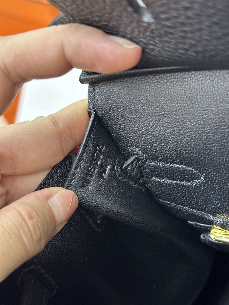 人気色 H品 エルメス バーキン25 セリエ 黒 ブラック トゴ ゴールド金具 2517812 エルメスバーキン25 セリエ - 画像 (2)