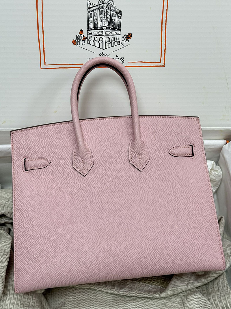 人気色 H品 エルメス バーキン25 セリエ ローズサクラ ヴォーエプソン シルバー金具 2517813 エルメスバーキン25 セリエ - 画像 (7)