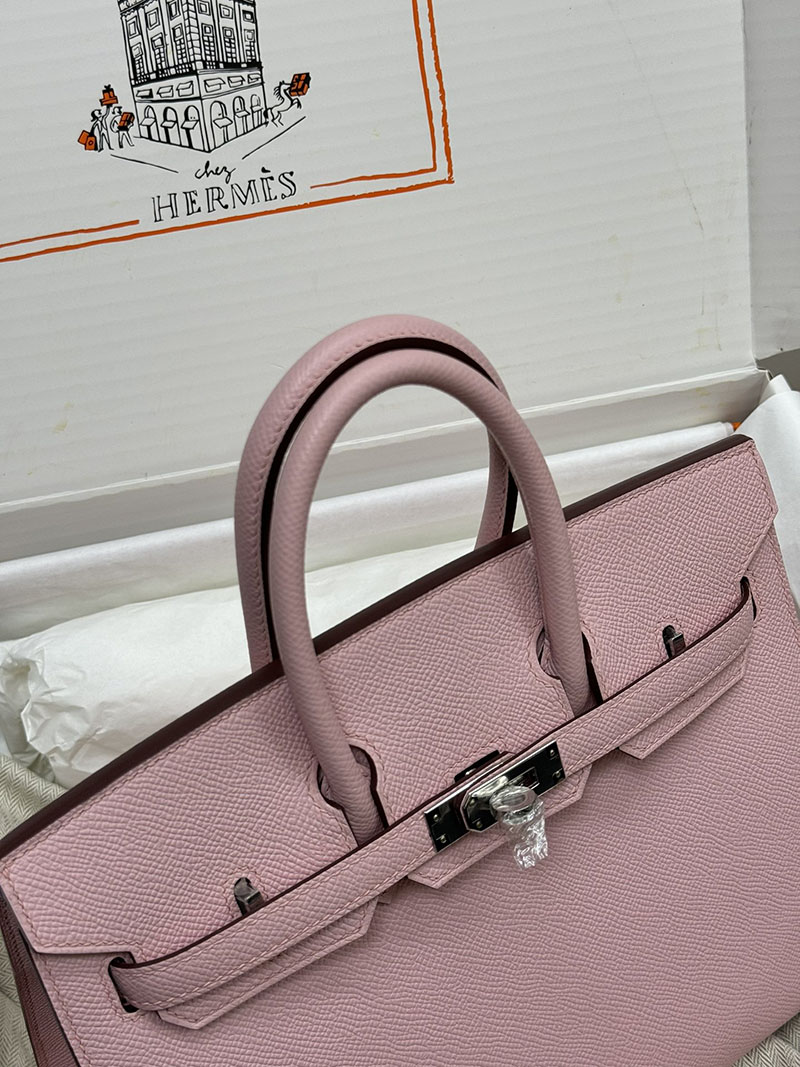 人気色 H品 エルメス バーキン25 セリエ ローズサクラ ヴォーエプソン シルバー金具 2517813 エルメスバーキン25 セリエ - 画像 (4)