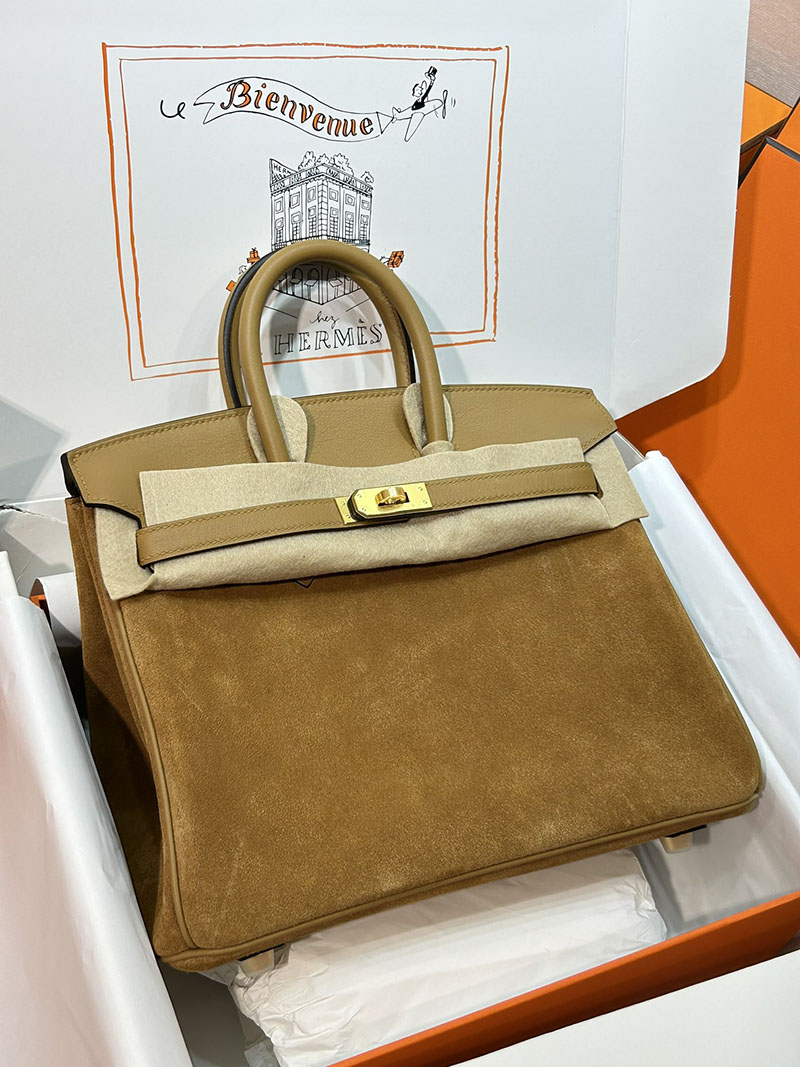 人気色 H品 エルメス バーキン25 キャラメル スイフト/ドブリス ゴールド金具 2517822 ブランド 並行輸入 サイト - 画像 (9)