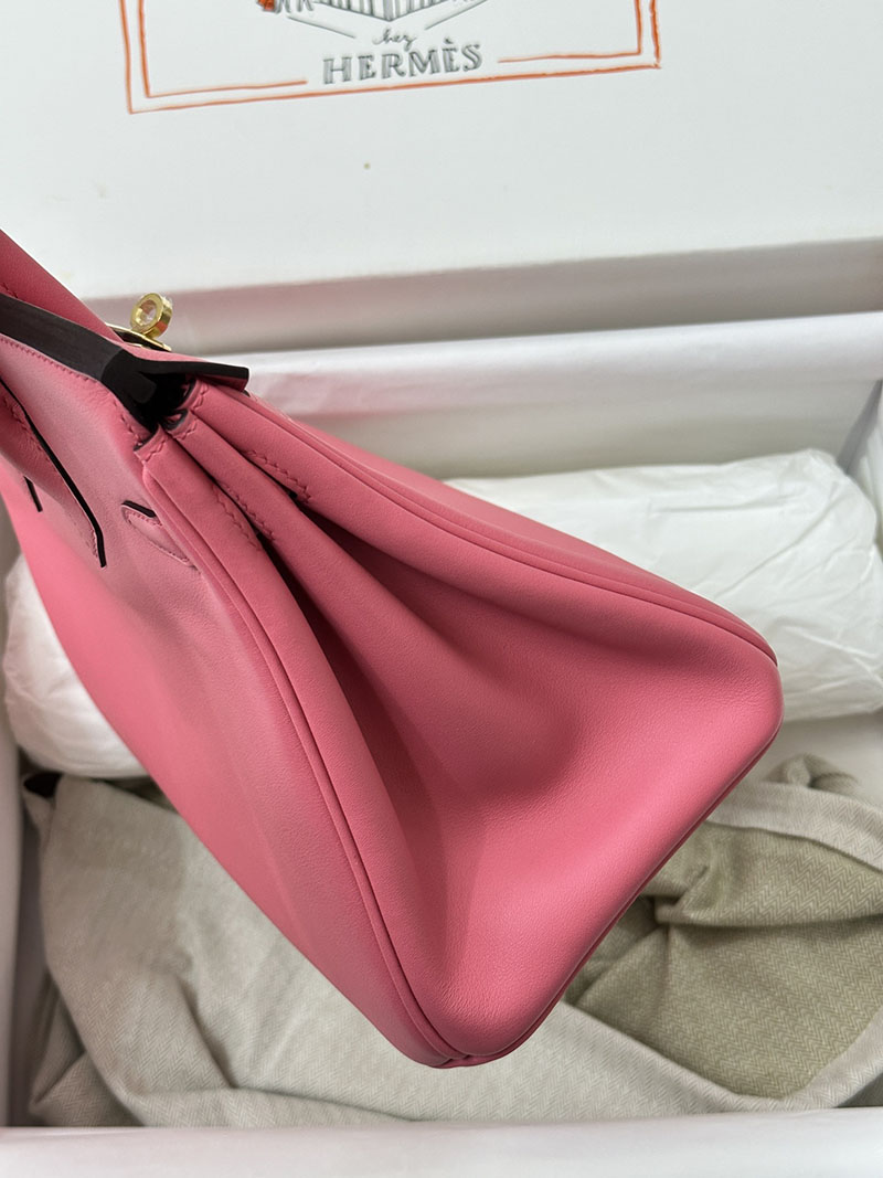 人気色 H品 エルメス バーキン25 ローズアザレ スイフト ゴールド金具 2517834 ブランド 並行輸入 激安 - 画像 (6)