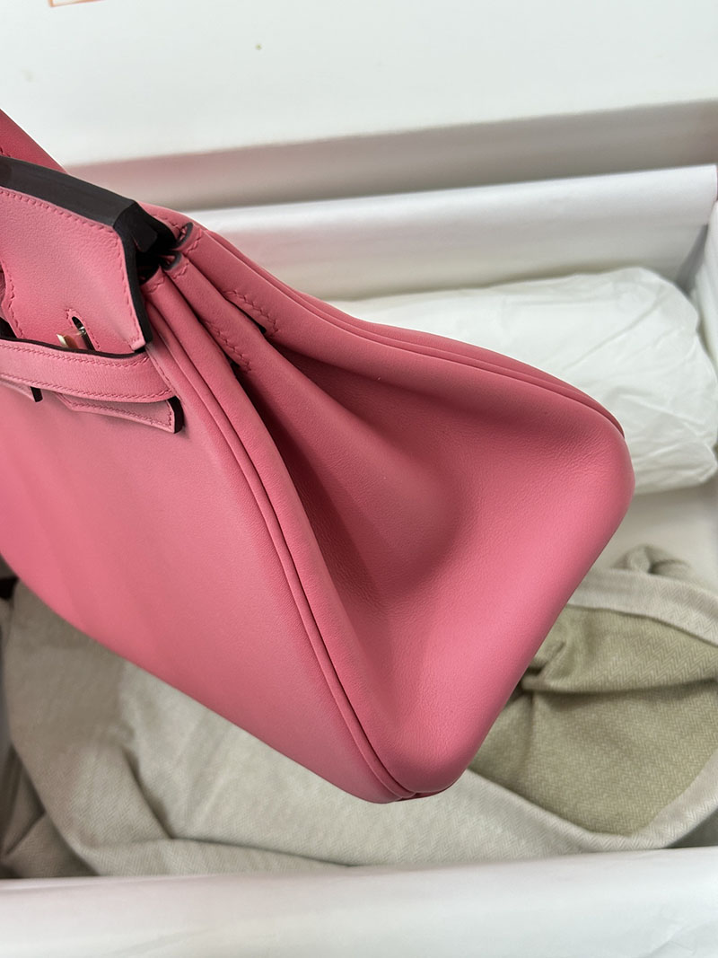 人気色 H品 エルメス バーキン25 ローズアザレ スイフト ゴールド金具 2517834 ブランド 並行輸入 激安 - 画像 (5)