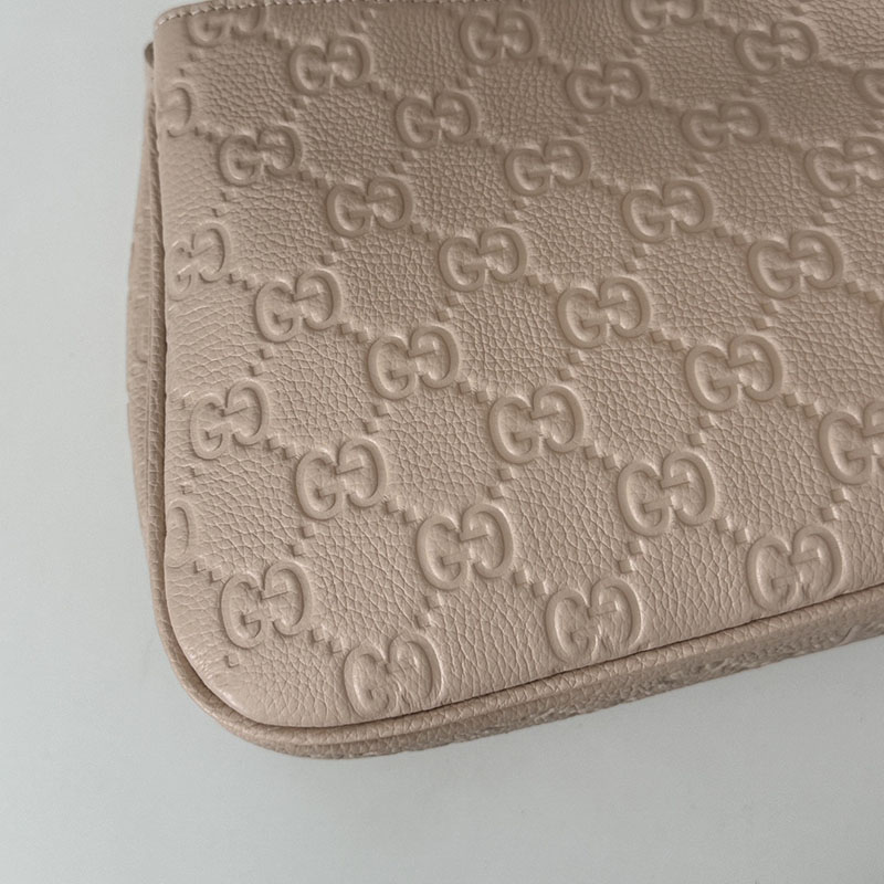 グッチ バッグ 人気 GUCCI GG EMBLEM SMALL SHOULDER BAG 815263 AAEEM 6802 ライトピンク グッチ ショルダーバッグ人気 - 画像 (8)