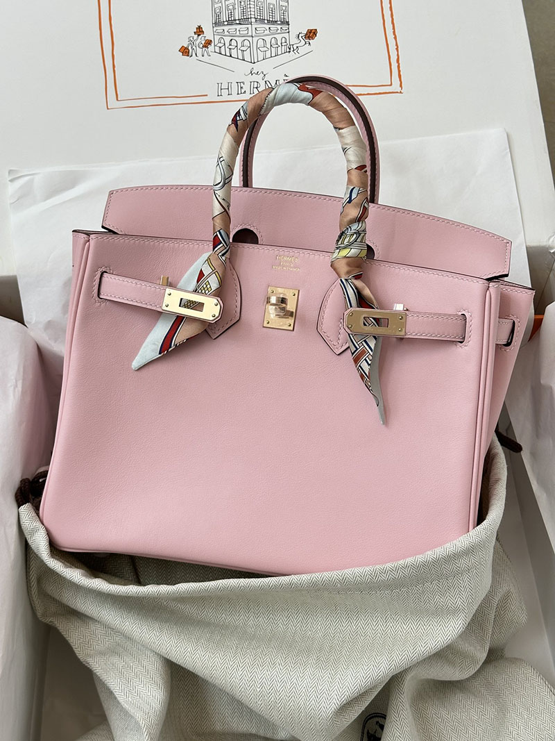 人気色 H品 エルメス バーキン25 ローズサクラ スイフト ローズゴールド金具 2517835 並行輸入品 安すぎる - 画像 (2)