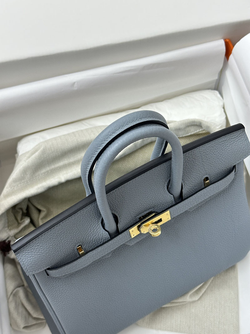 人気色 H品 エルメス バーキン25 ブルーラン トゴ ゴールド金具 2517838 エルメスバッグ種類一覧 - 画像 (6)