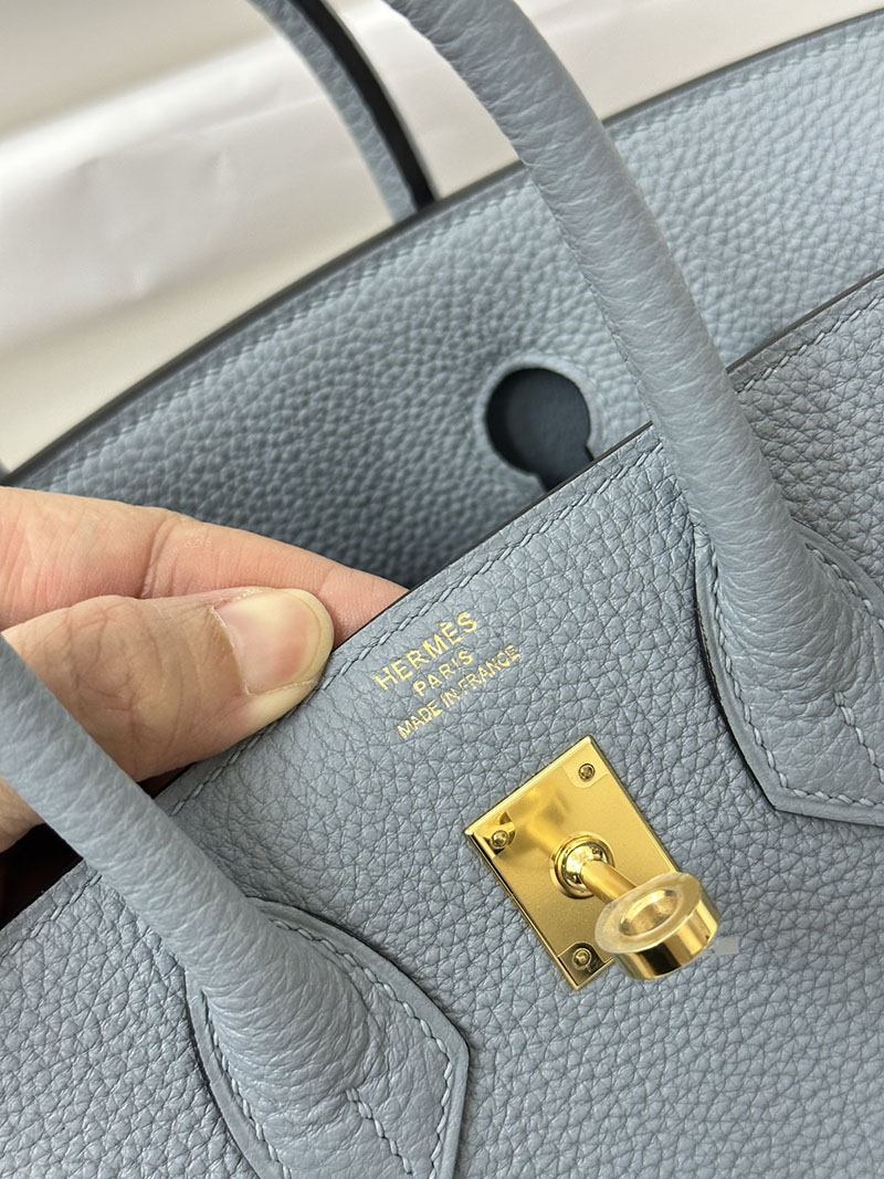人気色 H品 エルメス バーキン25 ブルーラン トゴ ゴールド金具 2517838 エルメスバッグ種類一覧 - 画像 (3)