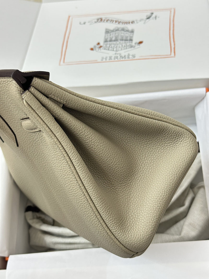 人気色 H品 エルメス バーキン25 トゥルティールグレー トゴ シルバー金具 2517839 エルメスバッグ種類一覧 - 画像 (7)