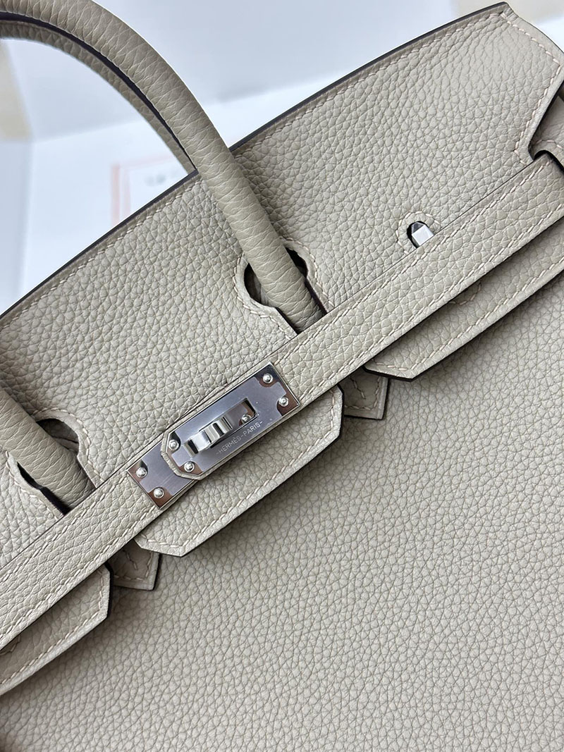人気色 H品 エルメス バーキン25 トゥルティールグレー トゴ シルバー金具 2517839 エルメスバッグ種類一覧 - 画像 (5)