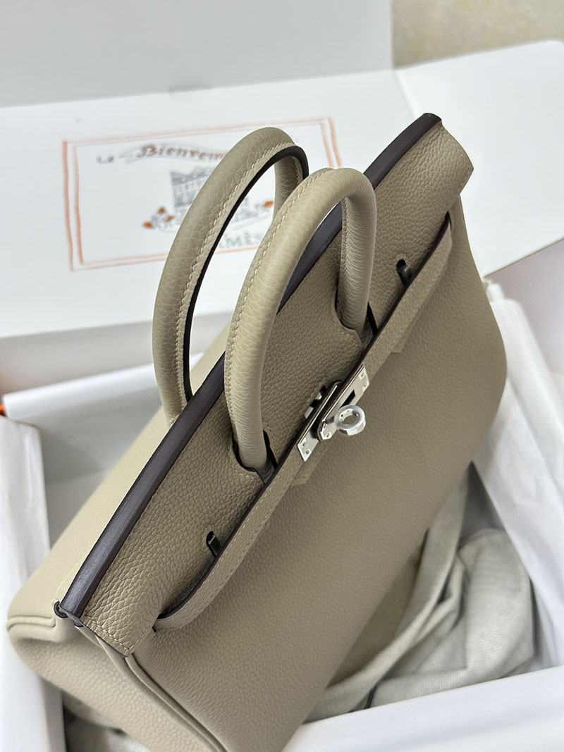 人気色 H品 エルメス バーキン25 トゥルティールグレー トゴ シルバー金具 2517839 エルメスバッグ種類一覧 - 画像 (4)