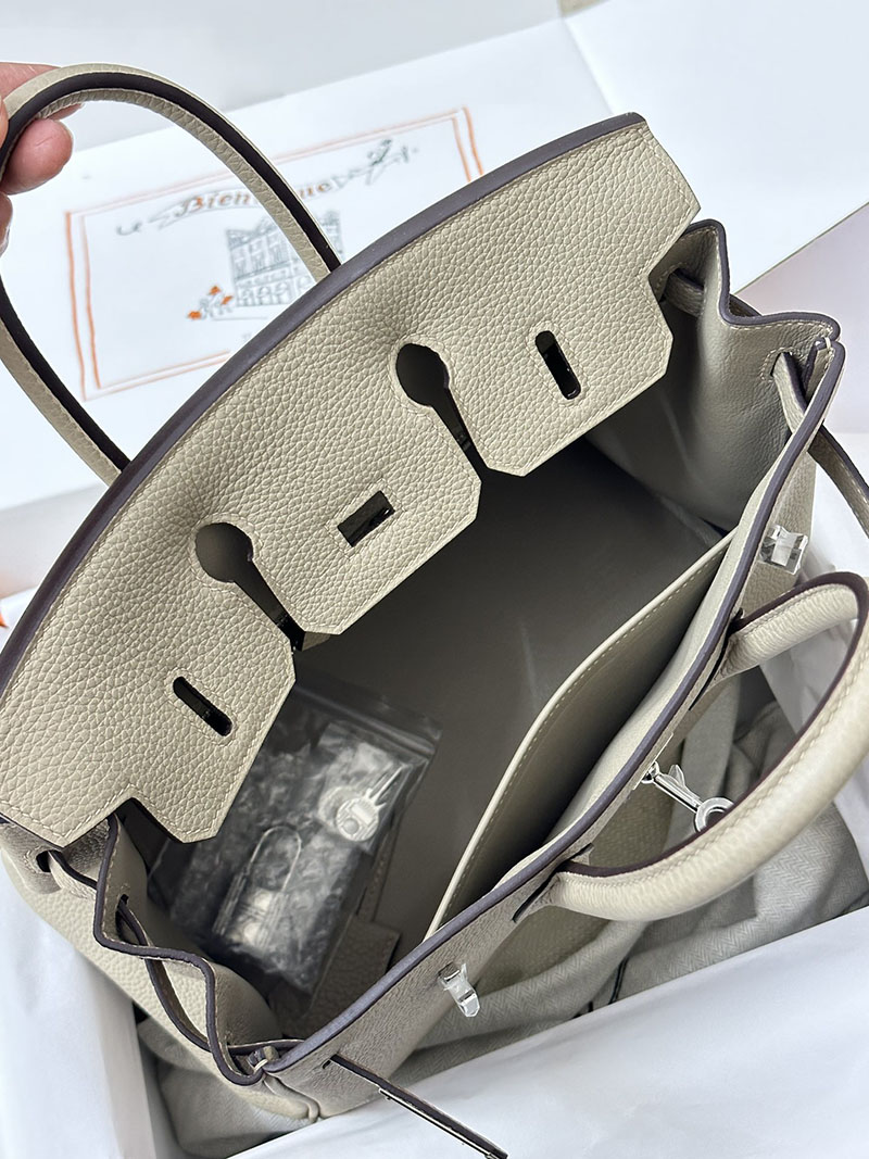 人気色 H品 エルメス バーキン25 トゥルティールグレー トゴ シルバー金具 2517839 エルメスバッグ種類一覧 - 画像 (2)