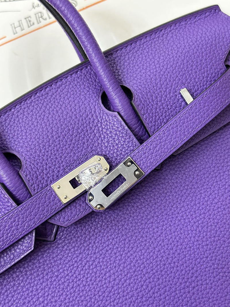 人気色 H品 エルメス バーキン25 クロッカス トゴ シルバー金具 2517840 エルメス ハンドバッグ 種類 - 画像 (5)