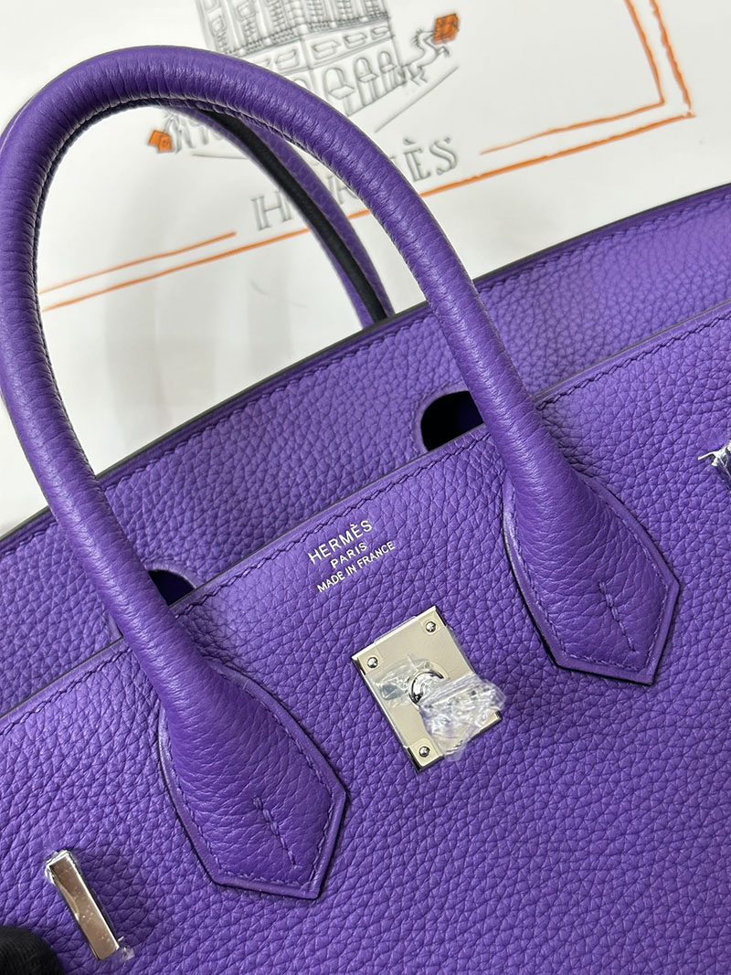人気色 H品 エルメス バーキン25 クロッカス トゴ シルバー金具 2517840 エルメス ハンドバッグ 種類 - 画像 (4)