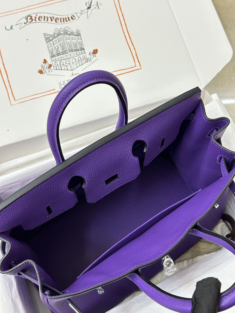 人気色 H品 エルメス バーキン25 クロッカス トゴ シルバー金具 2517840 エルメス ハンドバッグ 種類 - 画像 (2)