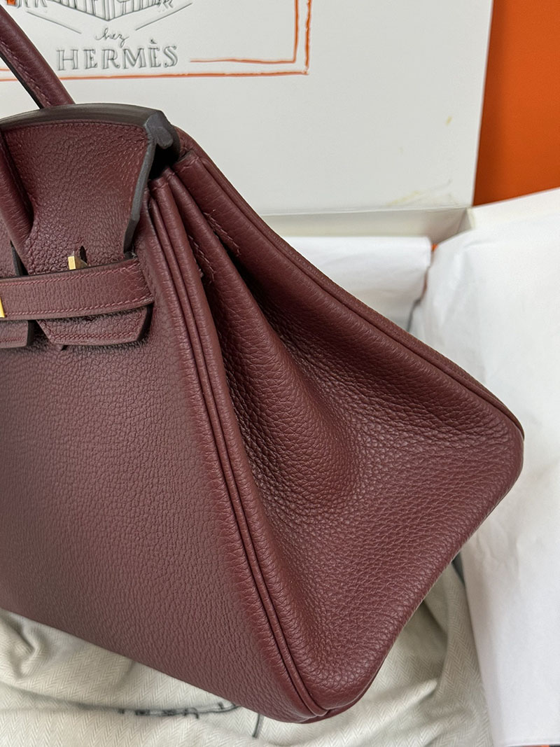 人気色 H品 エルメス バーキン25 ボルドー トゴ ゴールド金具 2517841 エルメス ハンドバッグ 種類 - 画像 (4)