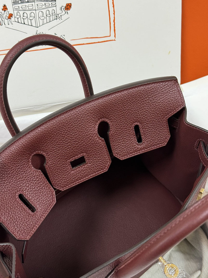人気色 H品 エルメス バーキン25 ボルドー トゴ ゴールド金具 2517841 エルメス ハンドバッグ 種類 - 画像 (2)
