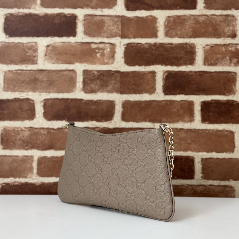 グッチ バッグ 人気 GUCCI GGエンブレム ミディアム ショルダーバッグ 815277 AAEEM 1523 トープ ショルダーポーチ レディース 人気 - 画像 (6)