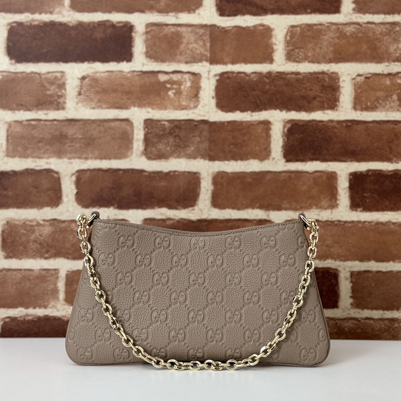 グッチ バッグ 人気 GUCCI GGエンブレム ミディアム ショルダーバッグ 815277 AAEEM 1523 トープ ショルダーポーチ レディース 人気 - 画像 (5)