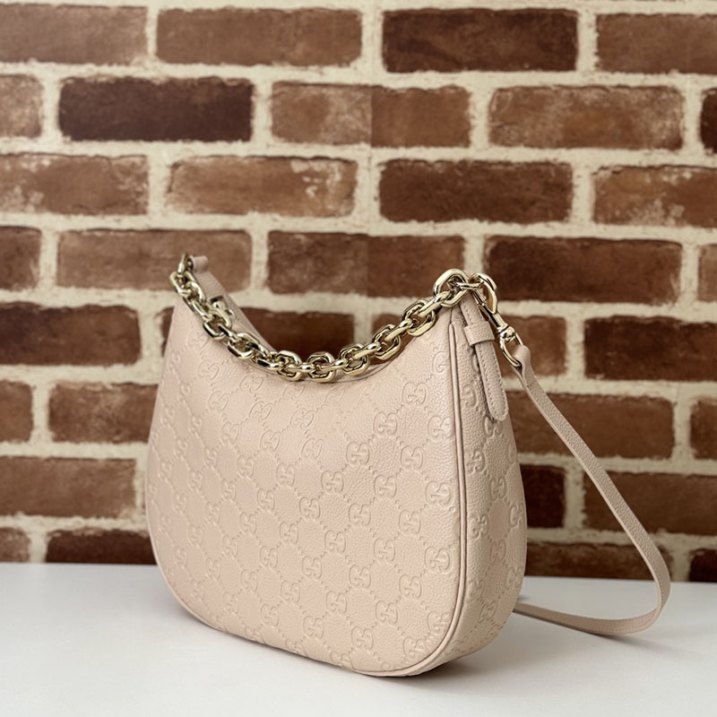グッチ バッグ 人気 GUCCI GG EMBLEM MEDIUM SHOULDER BAG 820453 AAEEM 6802 ライトピンク グッチ アフロディーテ 口コミ - 画像 (9)