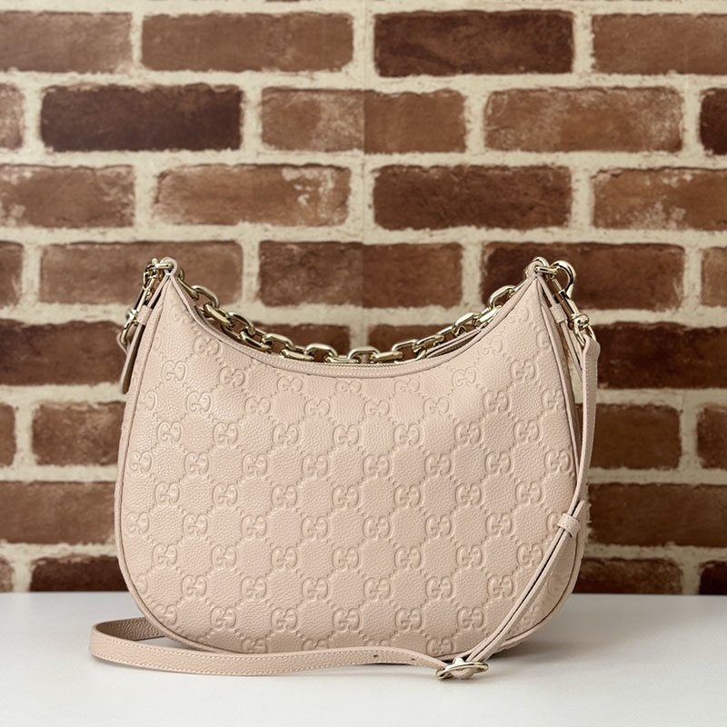 グッチ バッグ 人気 GUCCI GG EMBLEM MEDIUM SHOULDER BAG 820453 AAEEM 6802 ライトピンク グッチ アフロディーテ 口コミ - 画像 (8)