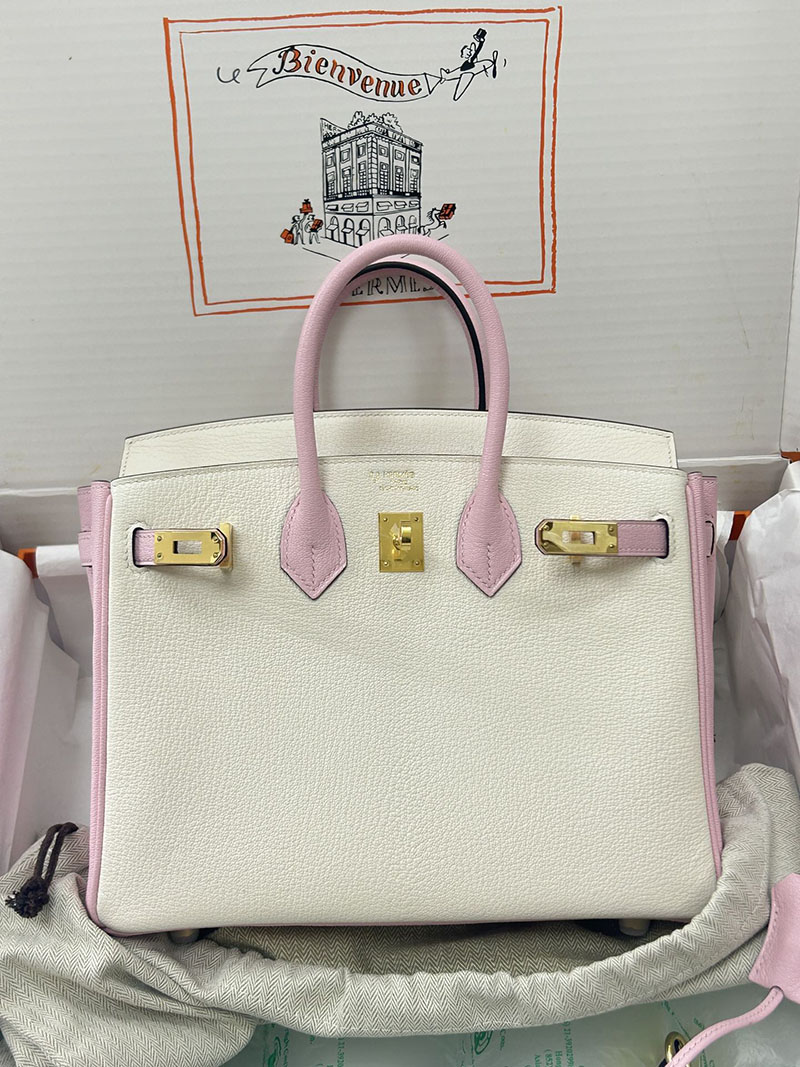 人気色 H品 エルメス バーキン25 パーソナル ナタ/ローズサクラ シェブルミゾル ゴールド金具 2517854 バーキン 素材 人気 - 画像 (12)