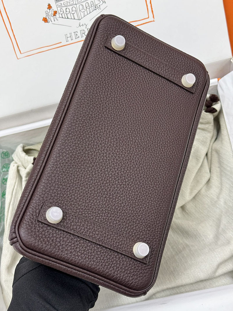 人気色 H品 エルメス バーキン25 タッチ ルージュセリエ トゴ/クロコダイル ニロティカスマット ゴールド金具 2517856 バーキンタッチ25 値段 - 画像 (6)