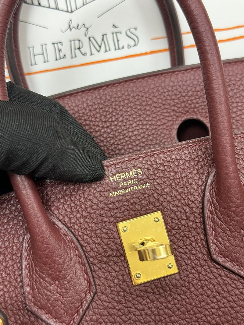 人気色 H品 エルメス バーキン25 ルージュアッシュ トゴ ゴールド金具 2517857 エルメス バッグ 安い - 画像 (4)