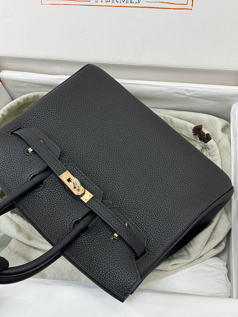 人気色 H品 エルメス バーキン25 黒 ブラック トゴ ローズゴールド金具 2517858 エルメス バッグ 安い - 画像 (8)